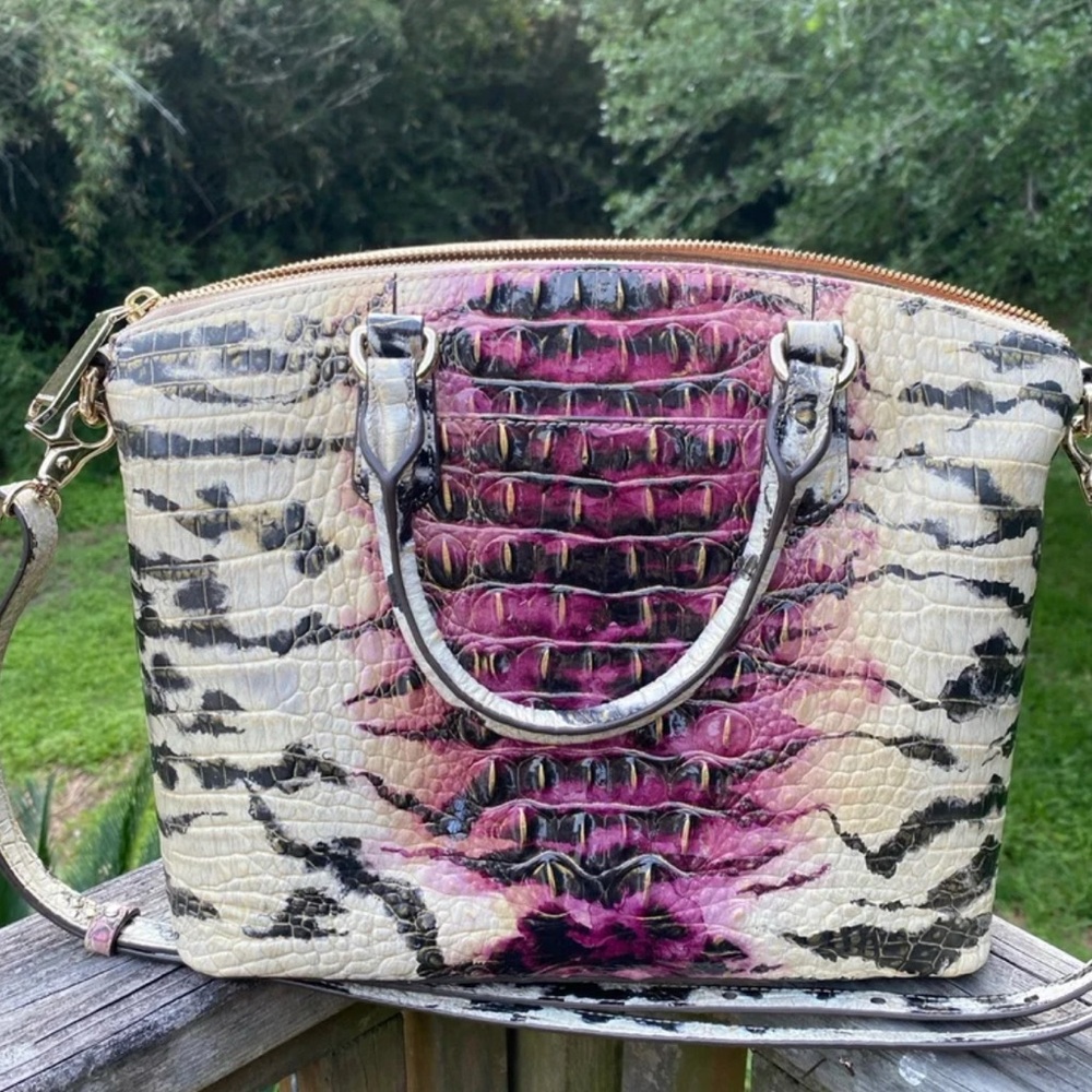 Brahmin Starlet Ombré Melbourne Satchel with matching wallet